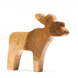 Holzfigur Rentier Fairtrade