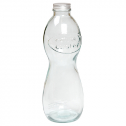 Flasche aus recyceltem Glas