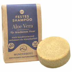 Festes Shampoo trockenes Haar