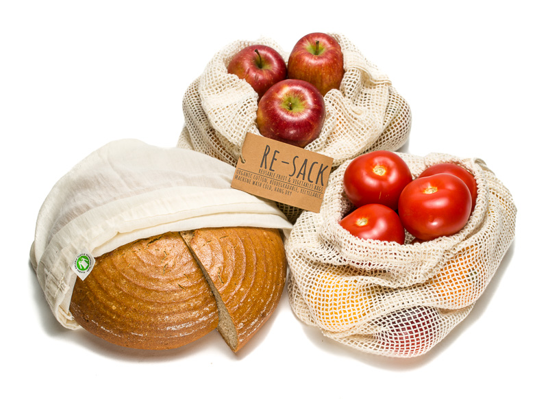 Zero Waste Gemüsebeutel S,M,L Durchschauen Obstnetz in 3 Größe Ecowaare 15pcs Obst und Gemüse Beutel mit Kordelzug Wiederverwendbar & Waschbare Einkaufsnetz